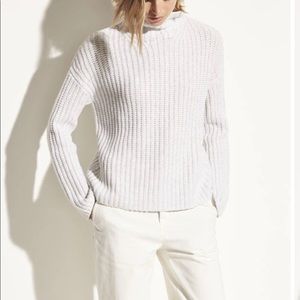 Vince Wool Cashmere Turtleneck Sweater Grey XXS